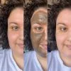 prima e dopo applicazione maschera