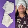 Maschera Da Viso In Seta Indossata