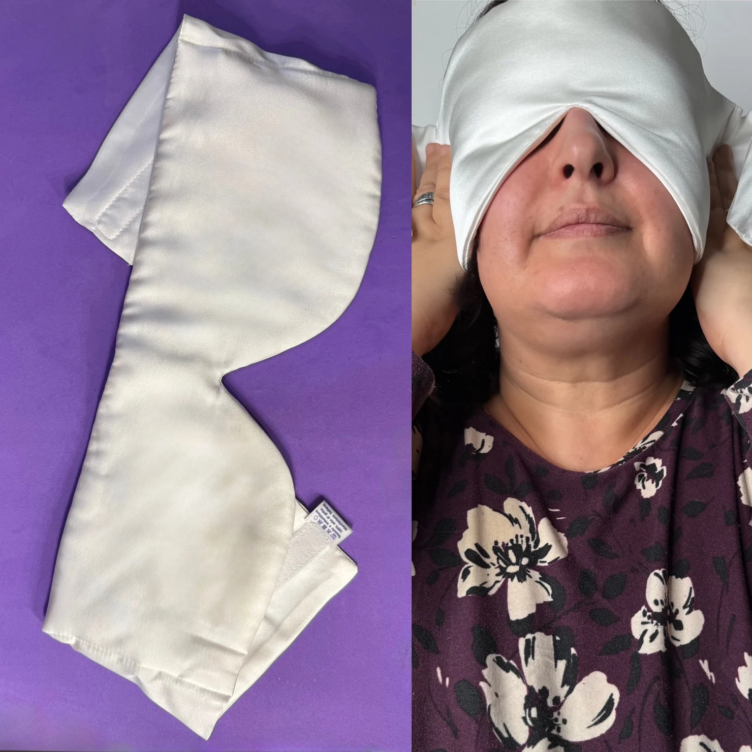Maschera Da Viso In Seta Indossata